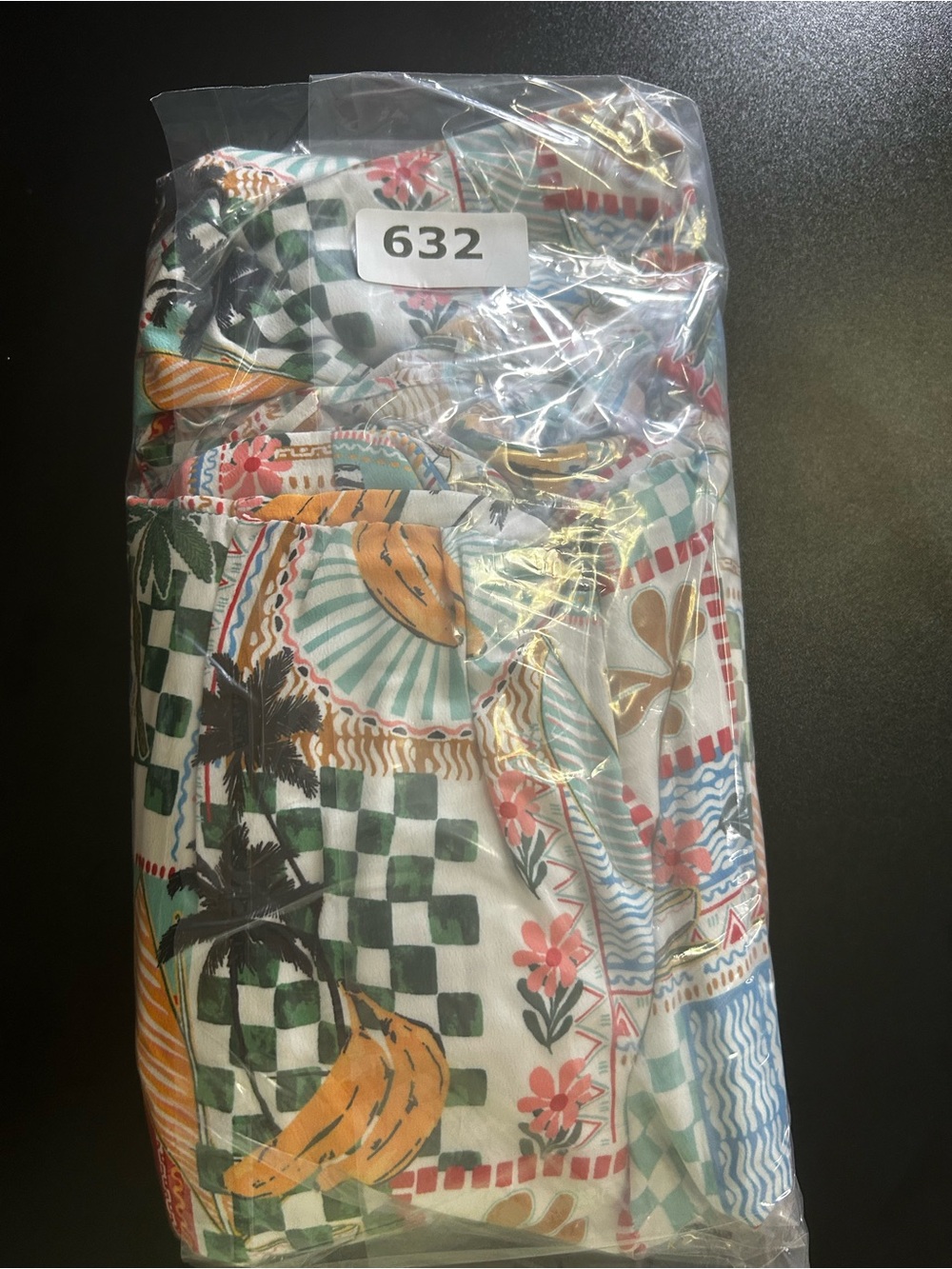 Skies Are Blue Tropical Patchwork Tiered Maxi Dress M Resort Boho old money #632 - Picture 14 of 14
